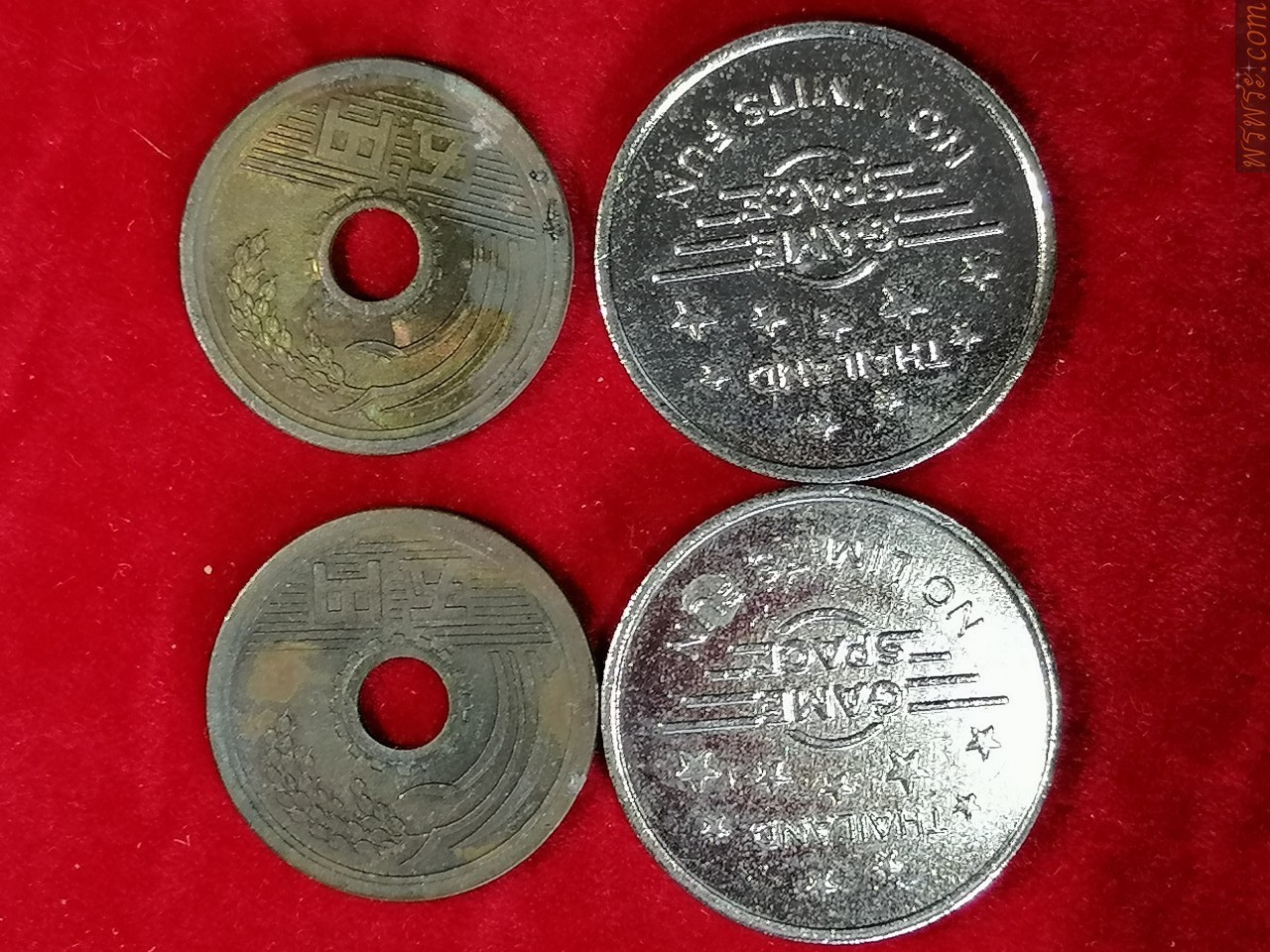 เหรียญ​ ต่างประเทศ​4เหรียญ​