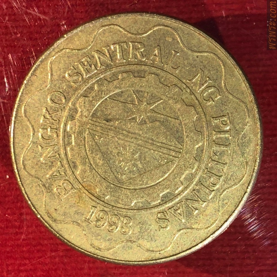 เหรียญ5 PISO1993REPUBLIKA  NG  PILIPINAS