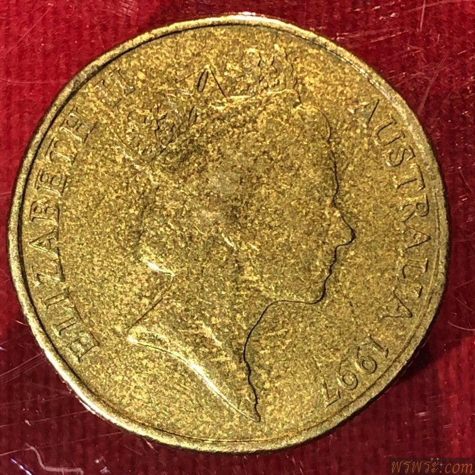 เหรียญELIZABETH II AUSTRALIA1997   // 1 DOLLAR  SIR  CHARLES  KINGFORD  SMITS  1897-1935