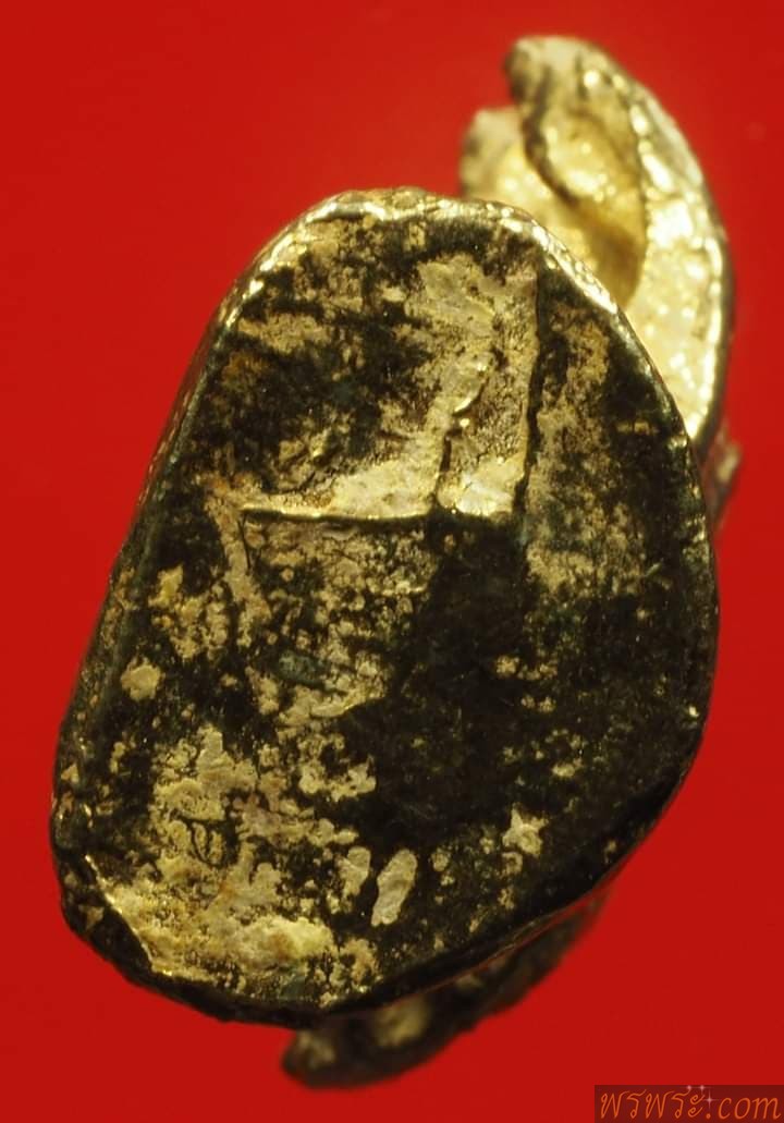 หลวงพ่อเงินนาคปรก เนื้อสำริด เปียกทองคำำ​ มีค่าgold/Au1.55%+- หล่อตัน พระสายวัง ฐาน 2ซม. ปรก 2.8ซม. สูง4.4ซม