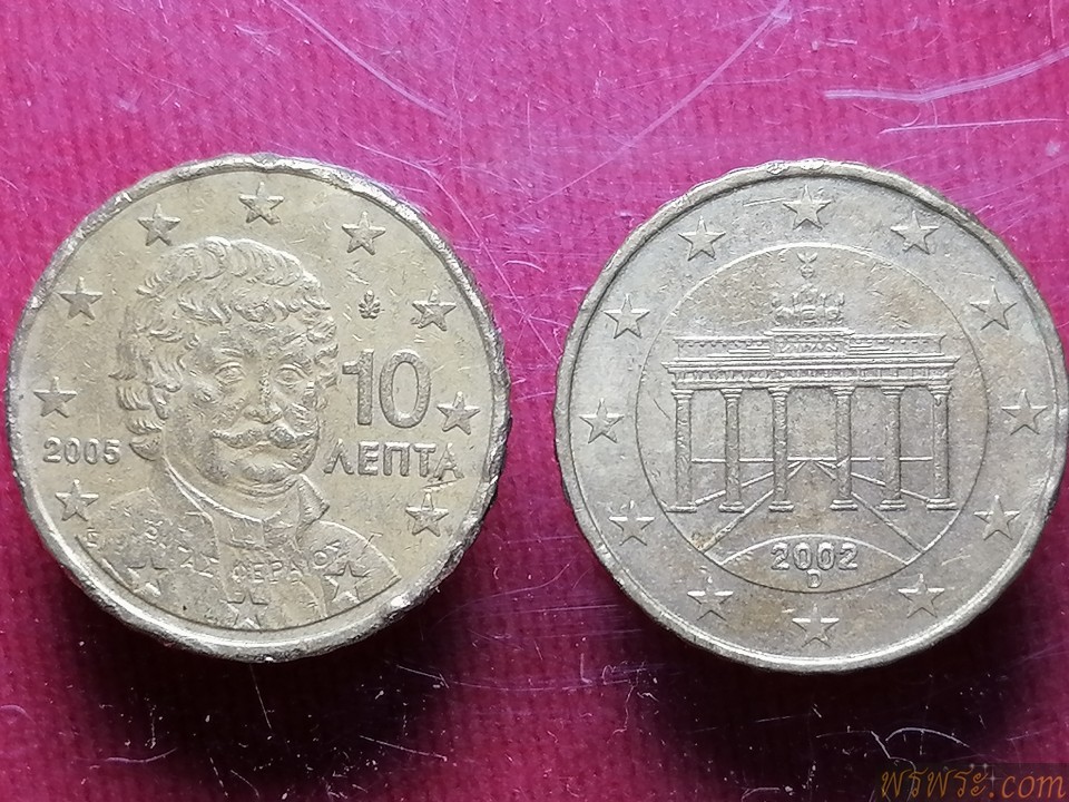 เงิน10 EURO CENT2002 /2005