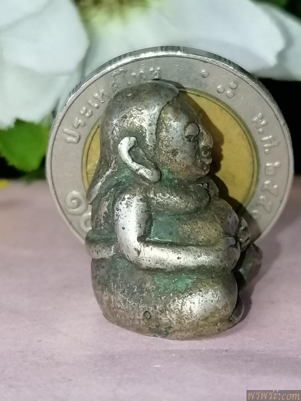 พระสังกัจจายน์ เนื้อสัมริดเงิน เงิน ก่อนปี2500