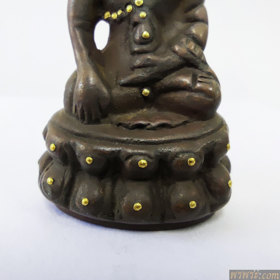 พระกริ่งปวเรศ พุทธบารมี  หมุดทอง มีรอยจารย์ใต้ฐาน ปี2380-2394กริ่งดังPhra Kring Pawaret Buddhabaramee, gold pin, with a teacher's mark under the base 1837-1851 the bell rings