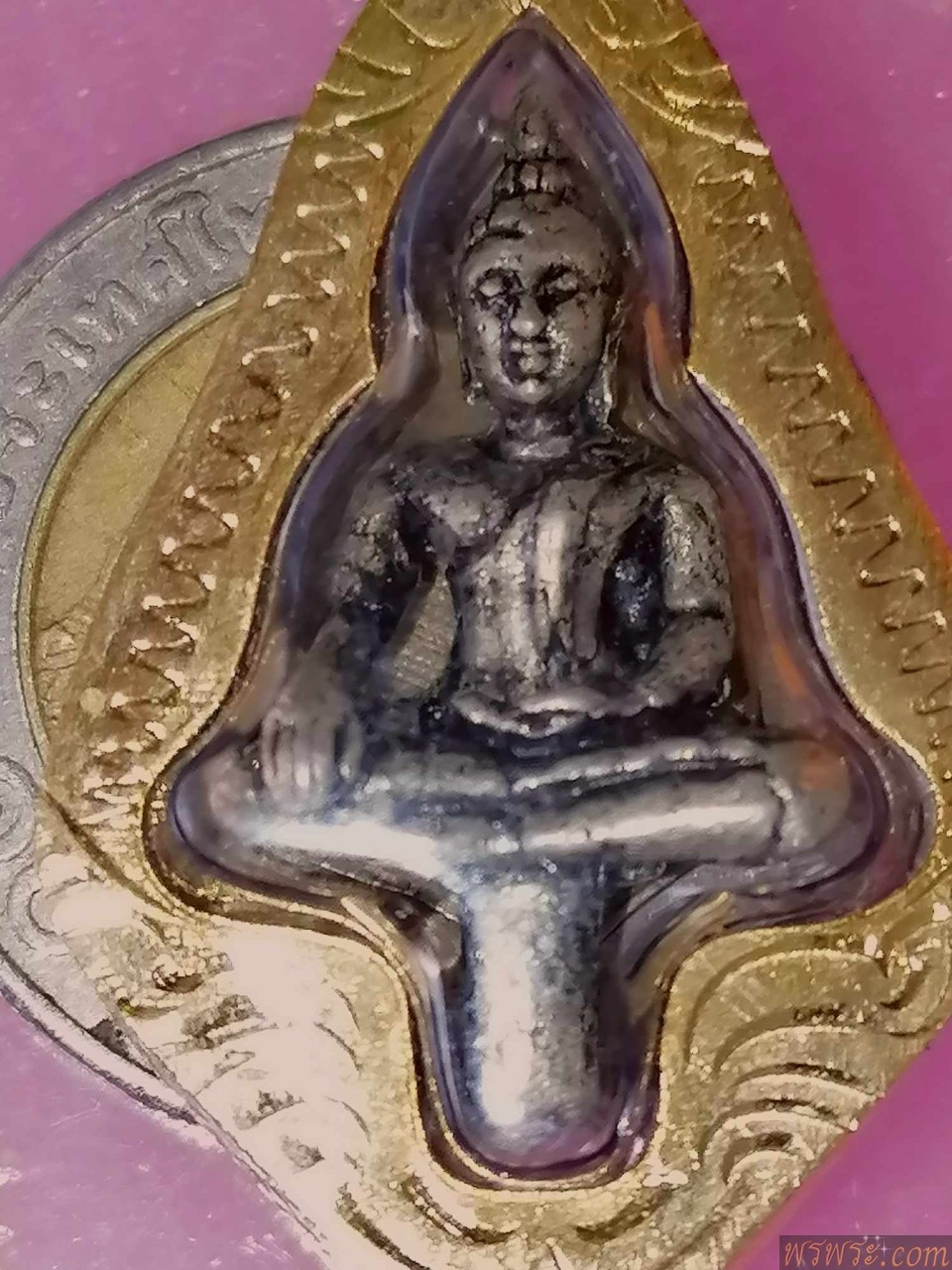 พระยอดธง เนื้อสำริด