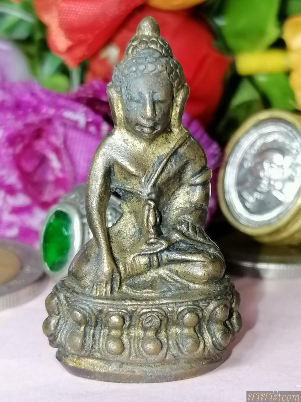 ส่ง จ.บึงกาฬ//พระกริ่ง สมเด็จพุฒาจารย์ เนื้อสำริด กริ่งดัง ก่อนปี2500