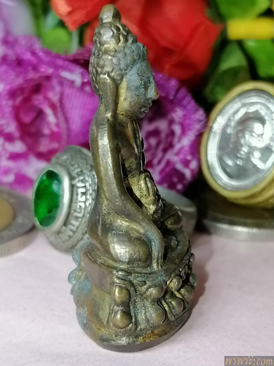ส่ง จ.บึงกาฬ//พระกริ่ง สมเด็จพุฒาจารย์ เนื้อสำริด กริ่งดัง ก่อนปี2500
