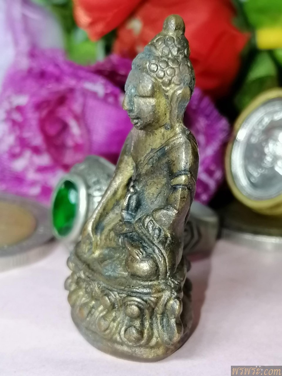 ส่ง จ.บึงกาฬ//พระกริ่ง สมเด็จพุฒาจารย์ เนื้อสำริด กริ่งดัง ก่อนปี2500