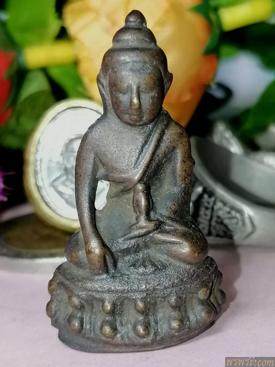 ส่ง จ.บึงกาฬ//พระกริ่ง สมเด็จพุฒาจารย์ เนื้อสำริด กริ่งดัง ก่อนปี2500