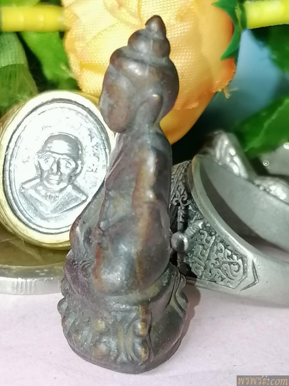 ส่ง จ.บึงกาฬ//พระกริ่ง สมเด็จพุฒาจารย์ เนื้อสำริด กริ่งดัง ก่อนปี2500