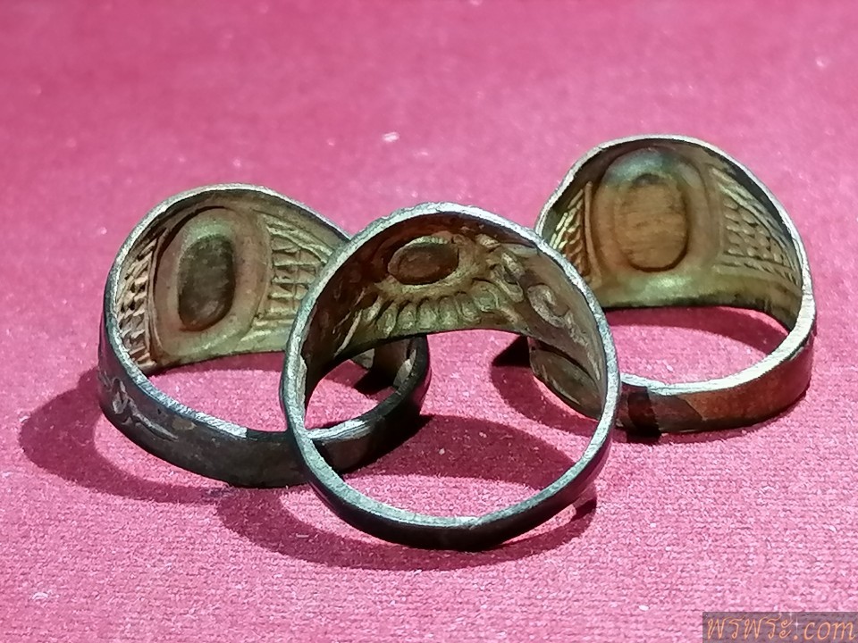 แหวนพระหัวแร่​ วงใน17-18มม