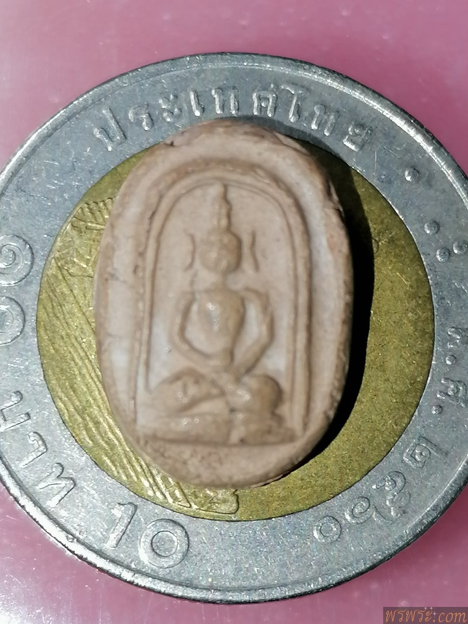พระสมเด็จ​ หลวงพ่อขอม2505// เม็ดบัวหลวงพ่อขอม วัดไผ่โรงวัว 2497/2505