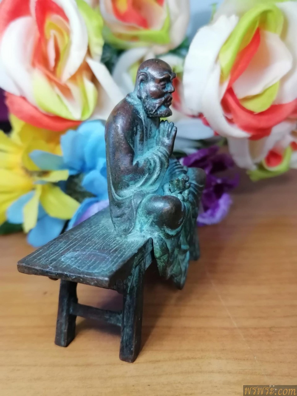 พระจีน เนิ้อโลหะ สัมริด