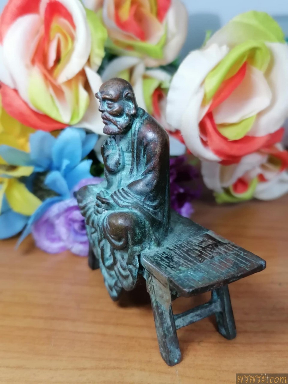 พระจีน เนิ้อโลหะ สัมริด