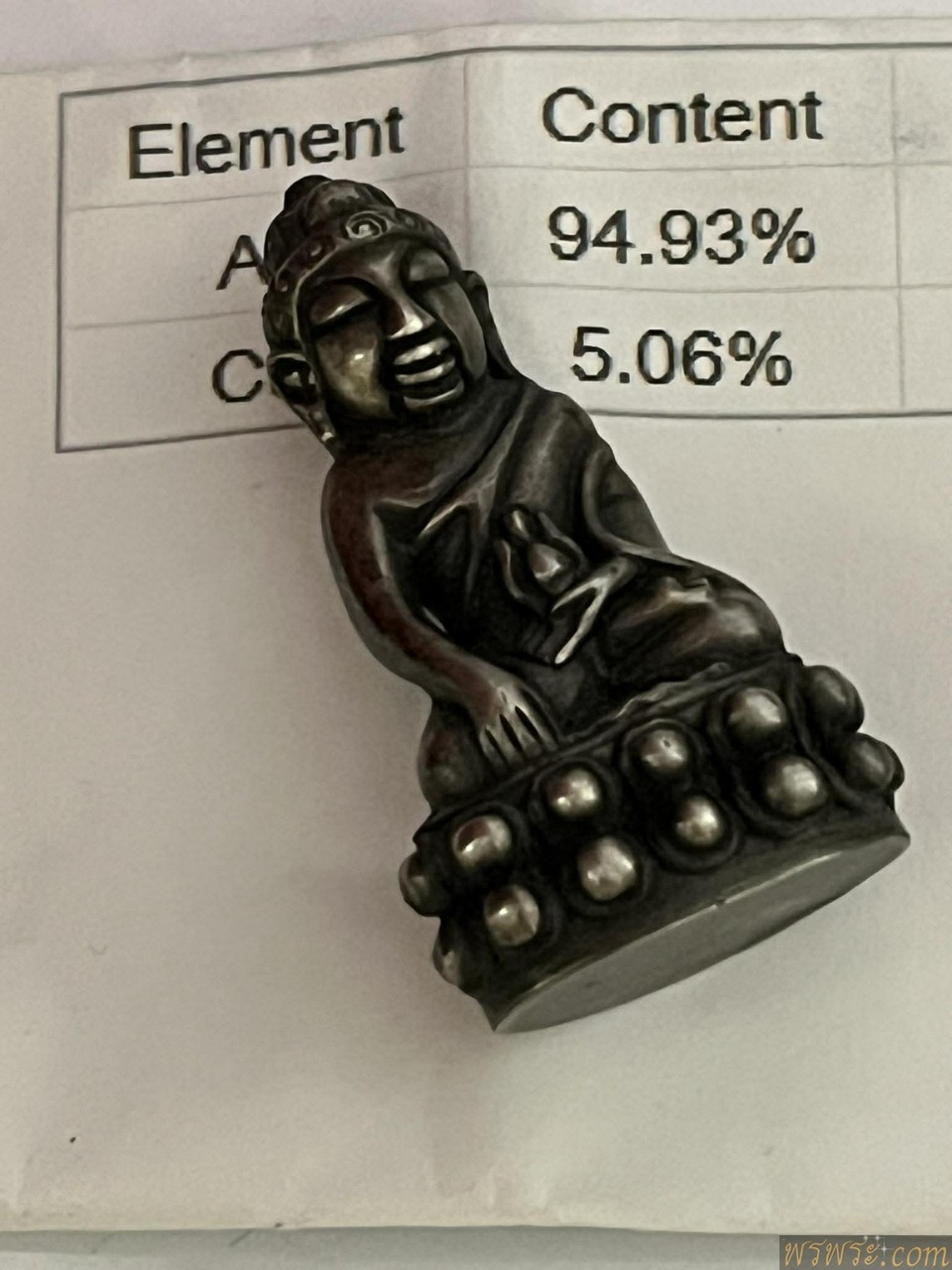 พระกริ่ง มังกรทอง เนื้อเงิน กริ่งดัง AG94.93%