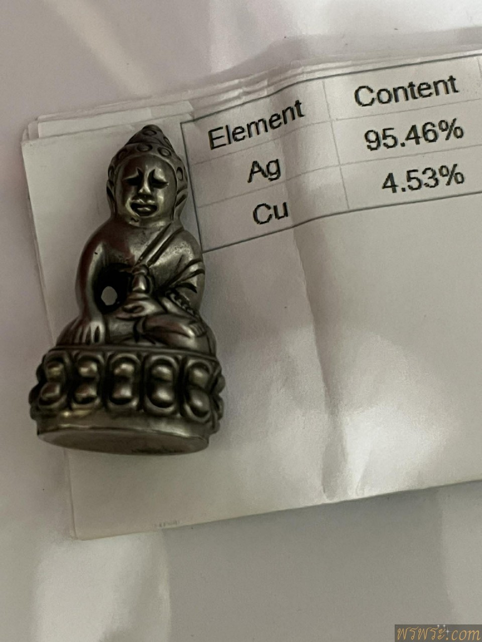 พระกริ่ง ปวเรศ สมบูรณ์พูนสุข เนื้อเงิน กริ่งดัง AG95.46%