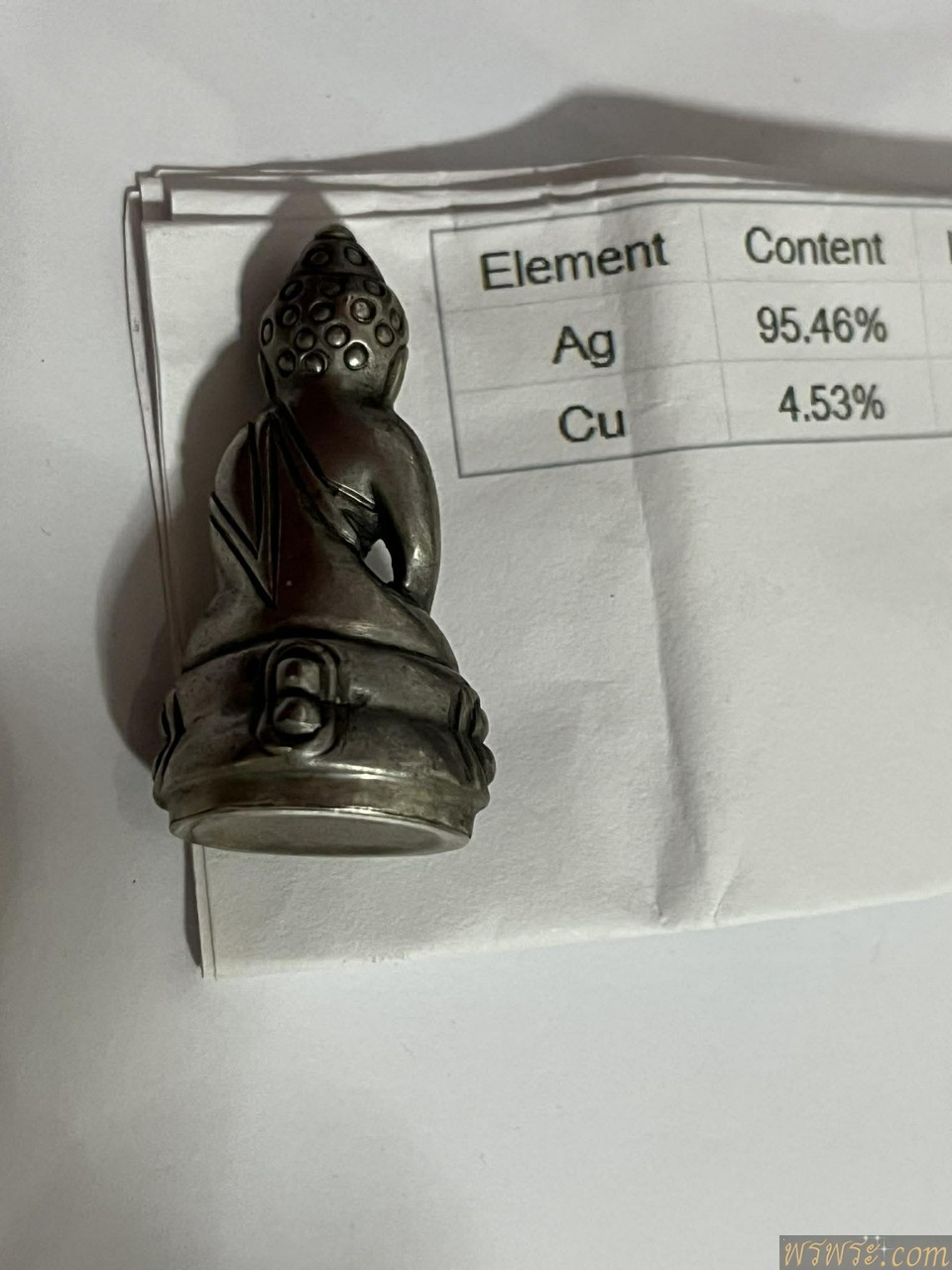 พระกริ่ง ปวเรศ สมบูรณ์พูนสุข เนื้อเงิน กริ่งดัง AG95.46%