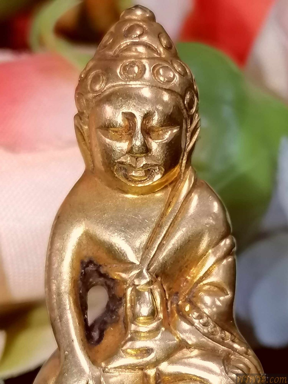 ส่ง จ พิษณุโลก//พระกริ่งปวเรศ๑๐โค๊ต สมบูรณ์พูนสุข เนื้อสำริดสีทอง กริ่งดัง