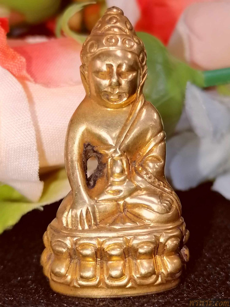 ส่ง จ พิษณุโลก//พระกริ่งปวเรศ๑๐โค๊ต สมบูรณ์พูนสุข เนื้อสำริดสีทอง กริ่งดัง