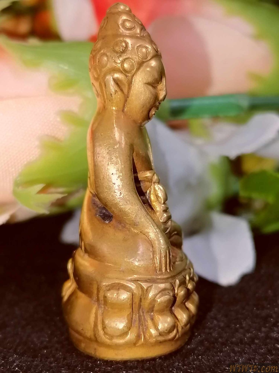 ส่ง จ พิษณุโลก//พระกริ่งปวเรศ๑๐โค๊ต สมบูรณ์พูนสุข เนื้อสำริดสีทอง กริ่งดัง