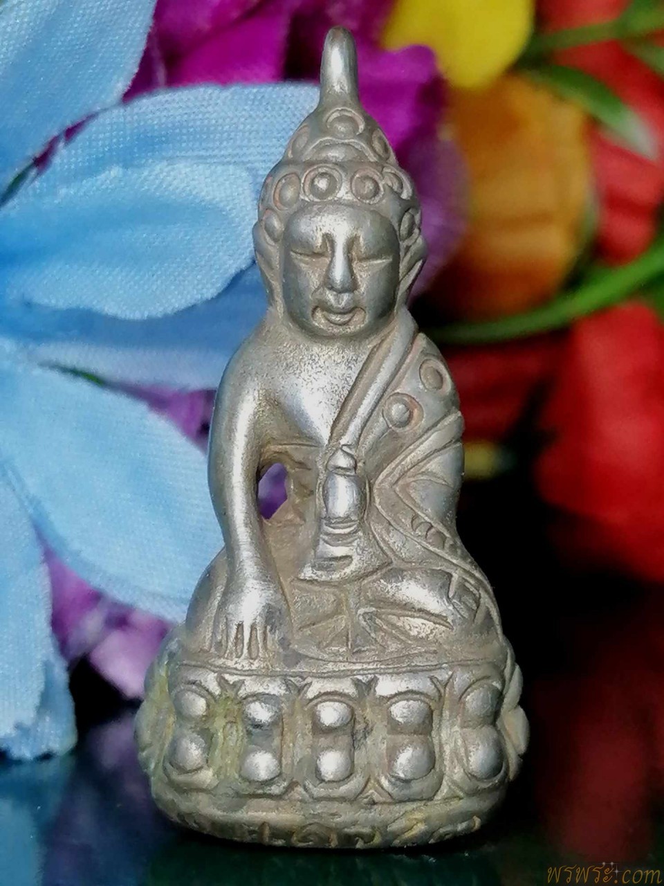 ส่ง จ.พิษณุโลก//พระกริ่งปวเรศ สมเด็จโต เนื้อสำริด สีเงิน กริ่งดัง