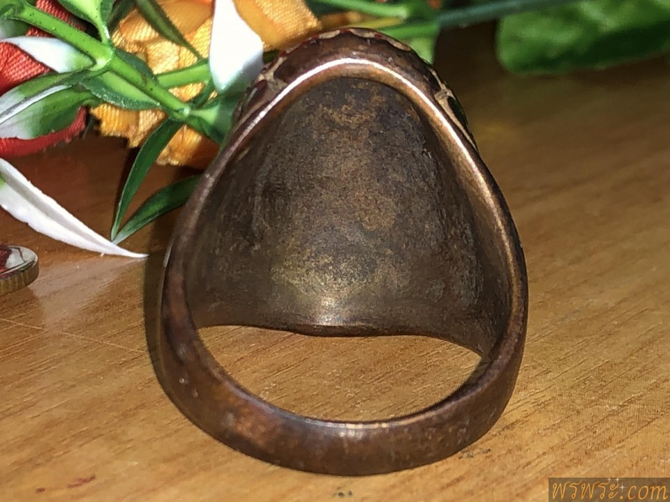 แหวน สมเด็จโต พ.ศ.๒๓๙๘ เนื้อสัมฤทธิ์ วงใน21มม