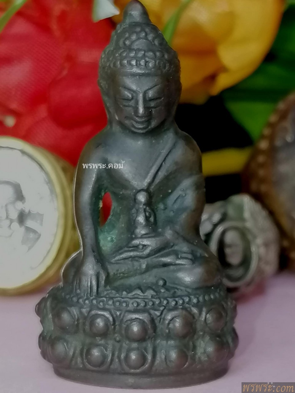 พระกริ่งปวเรศ เนื้อสำริด นวะ จารย์ใต้ฐาน กริ่งดัง ก่อนปี2500