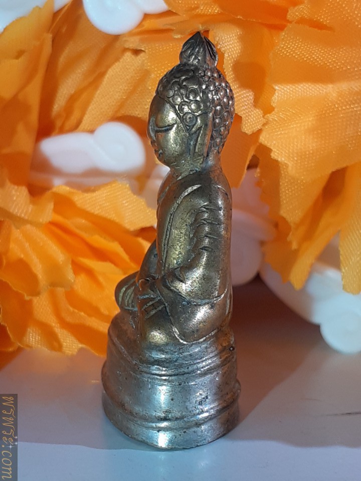 Phra Chaiwat in meditation posture, height 3.6 cm.พระชัยวัฒน์ ปางสมาธิ สูง3.6ซม.