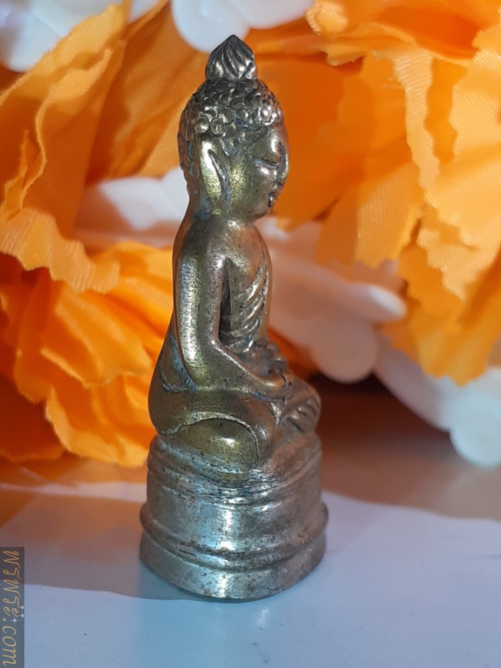 Phra Chaiwat in meditation posture, height 3.6 cm.พระชัยวัฒน์ ปางสมาธิ สูง3.6ซม.