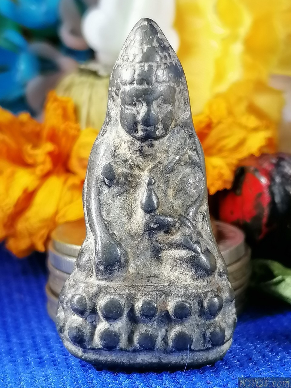 พระกริ่งปวเรศ​ เนื้อชินเงิน​ หล่อตัน//ลองพิมพ์​ /ก่อนปี2500/