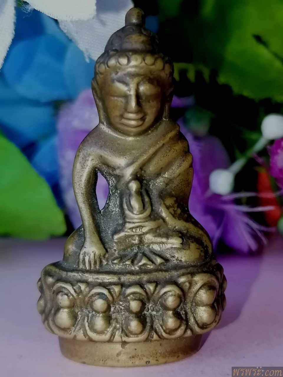 敲响铃铛特殊印刷品พระกริ่งปวเรศ รอยจารย์ใต้ฐาน เนื้อสำริด กริ่งดัง พิมพ์หายาก ก่อนปี2500