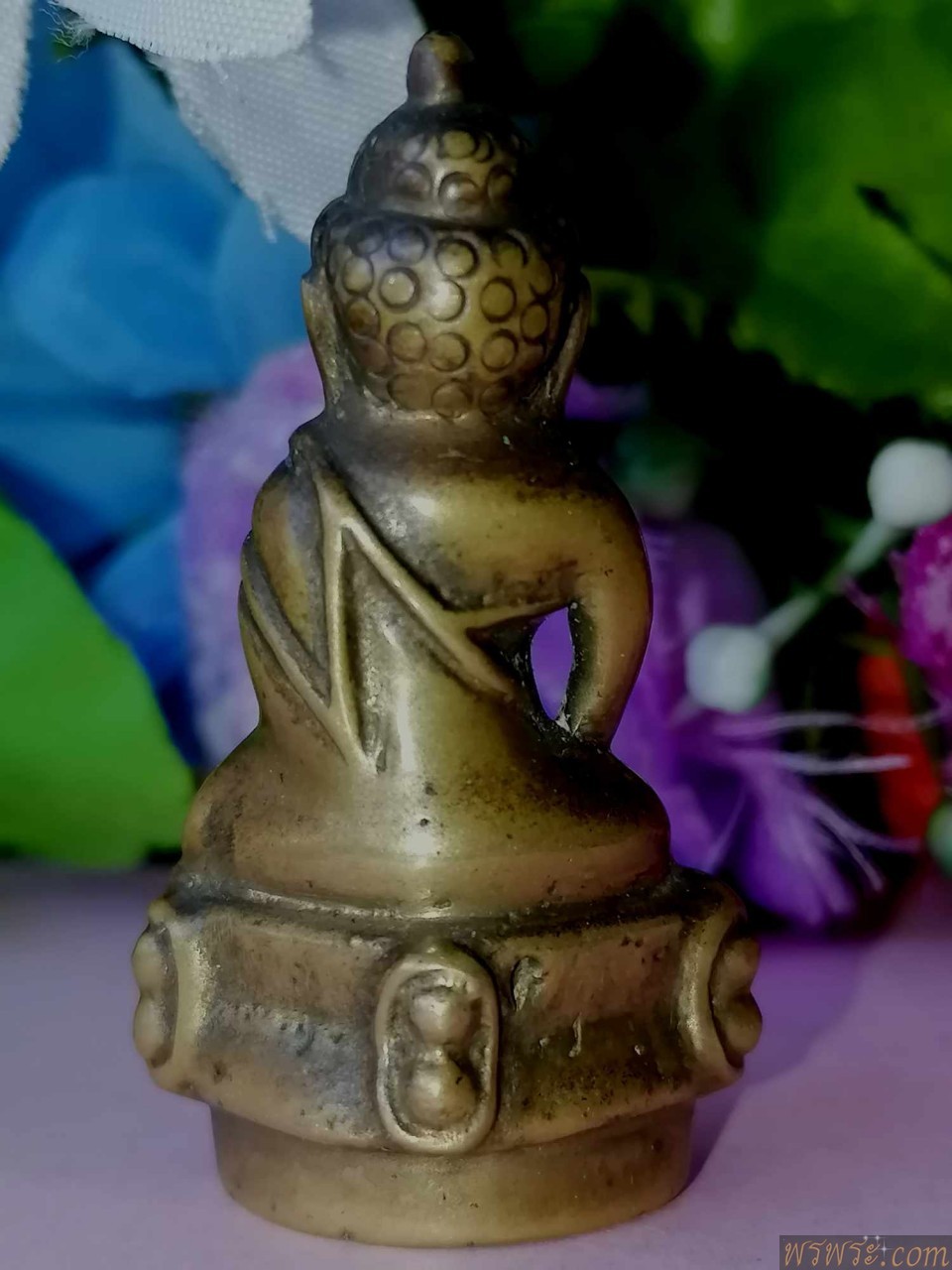 敲响铃铛特殊印刷品พระกริ่งปวเรศ รอยจารย์ใต้ฐาน เนื้อสำริด กริ่งดัง พิมพ์หายาก ก่อนปี2500