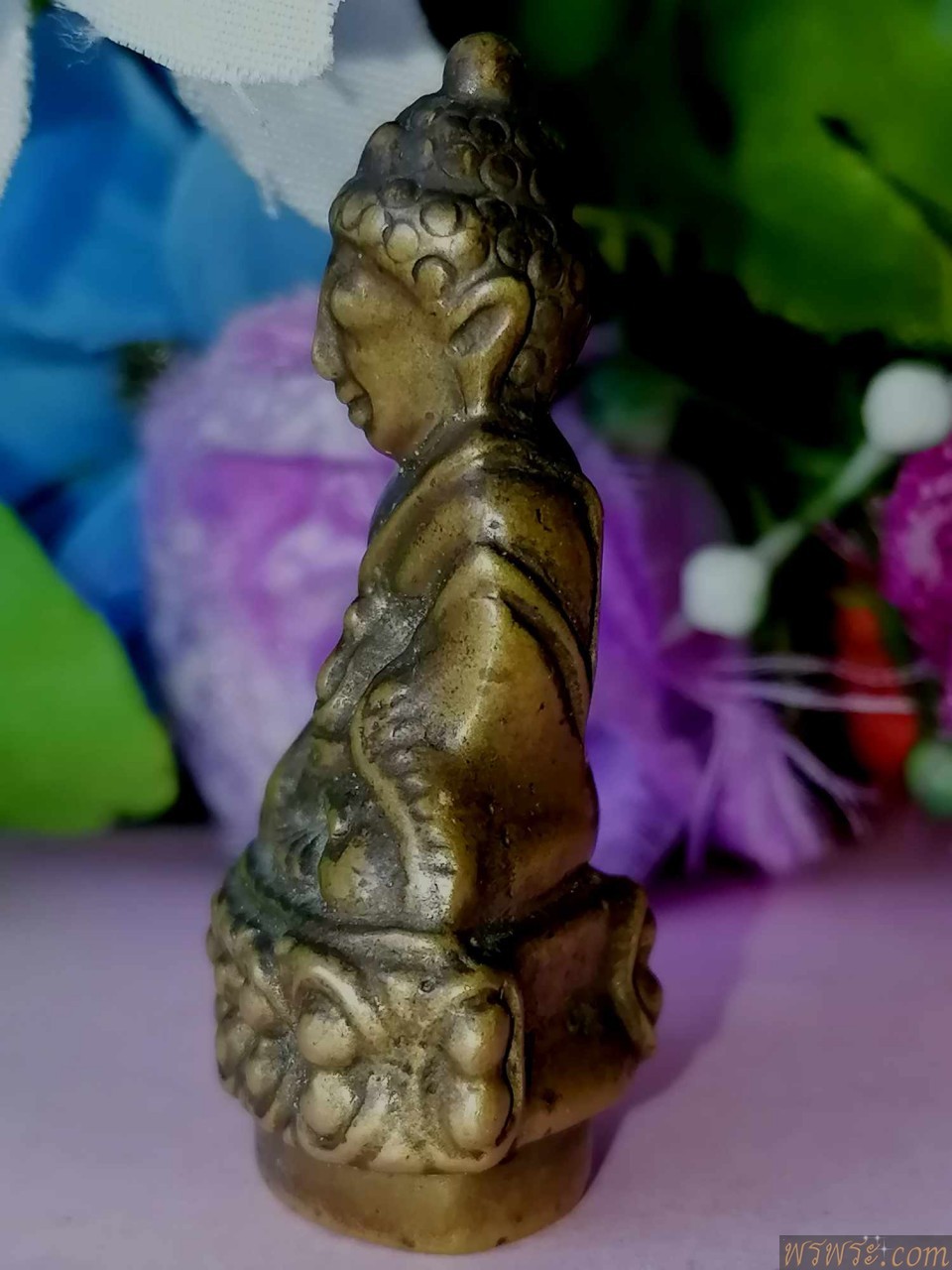 敲响铃铛特殊印刷品พระกริ่งปวเรศ รอยจารย์ใต้ฐาน เนื้อสำริด กริ่งดัง พิมพ์หายาก ก่อนปี2500