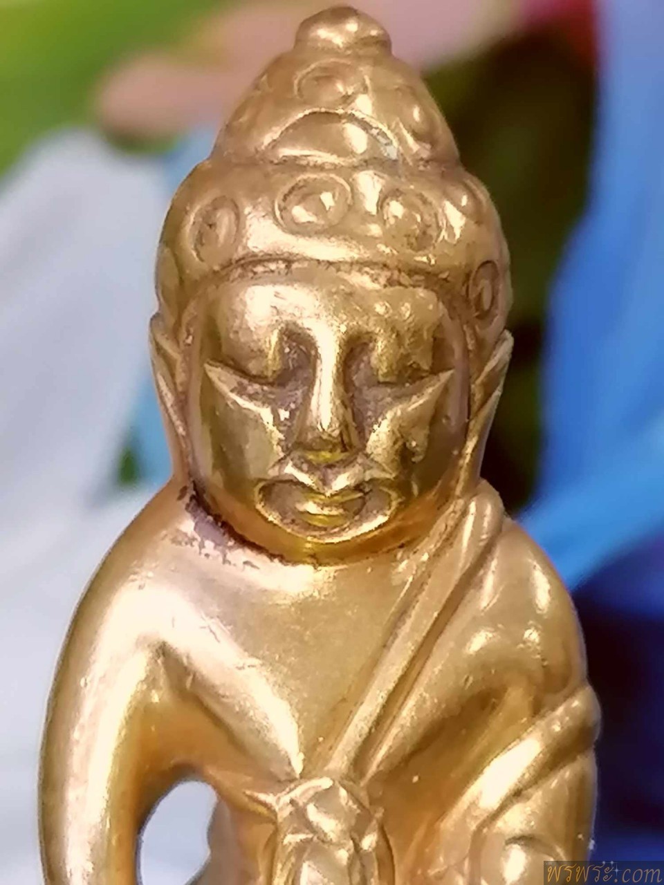 青銅鈴鐺，鈴鐺/特殊印花พระกริ่ง ปวเรศ สมบูรณ์พูนสุข  เนื้อสำริด สีทอง กริ่งดัง