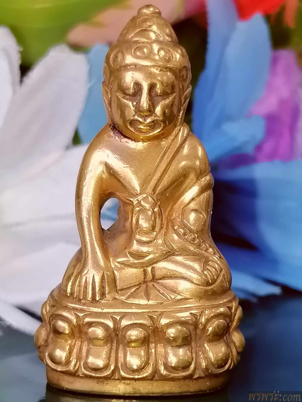 青銅鈴鐺，鈴鐺/特殊印花พระกริ่ง ปวเรศ สมบูรณ์พูนสุข  เนื้อสำริด สีทอง กริ่งดัง