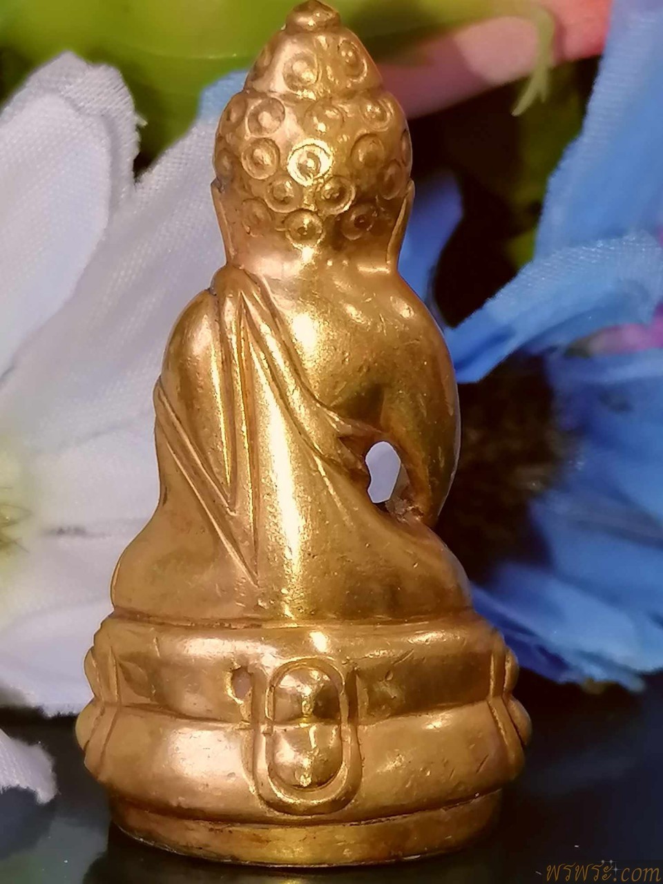 青銅鈴鐺，鈴鐺/特殊印花พระกริ่ง ปวเรศ สมบูรณ์พูนสุข  เนื้อสำริด สีทอง กริ่งดัง