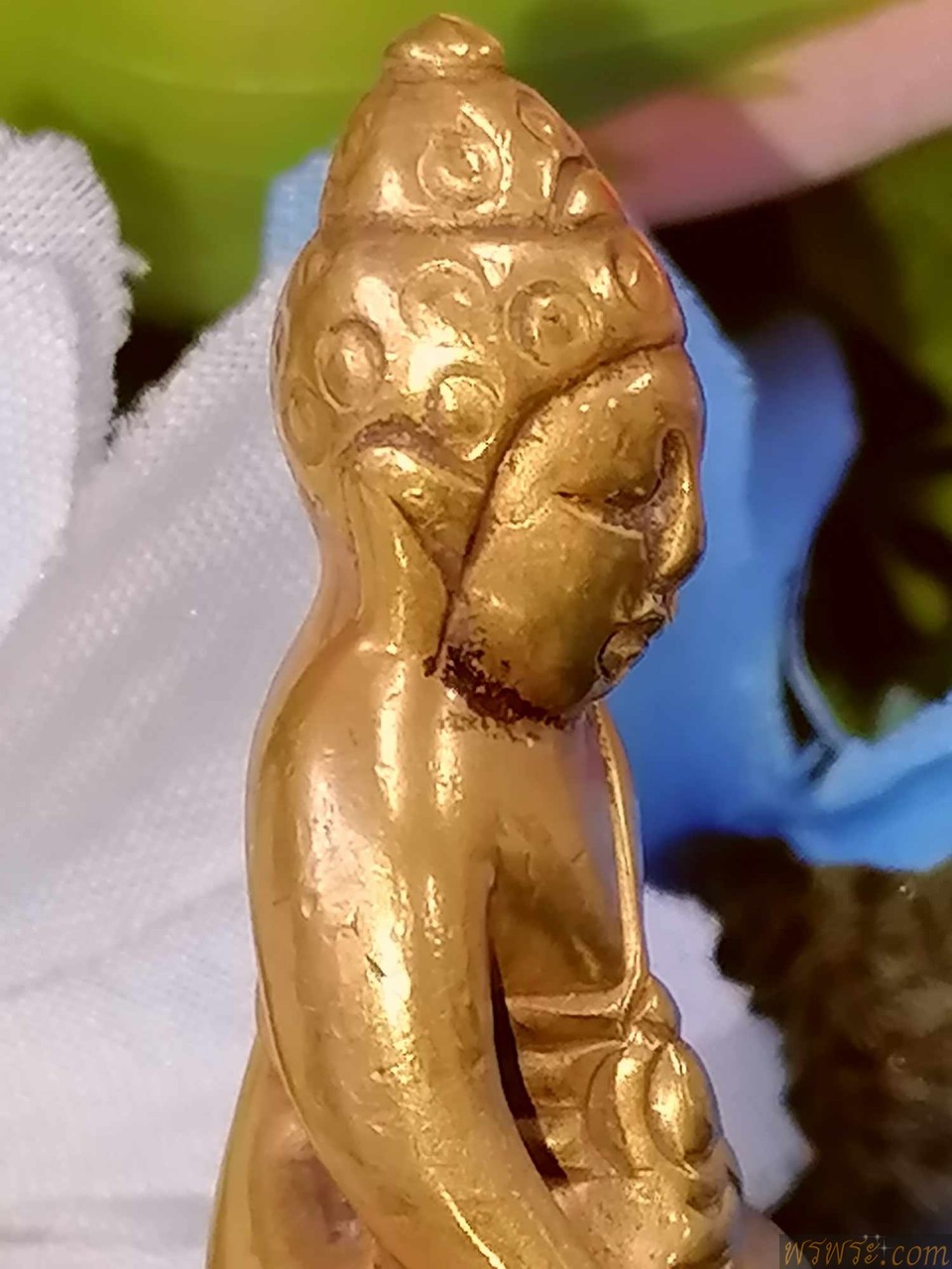 青銅鈴鐺，鈴鐺/特殊印花พระกริ่ง ปวเรศ สมบูรณ์พูนสุข  เนื้อสำริด สีทอง กริ่งดัง