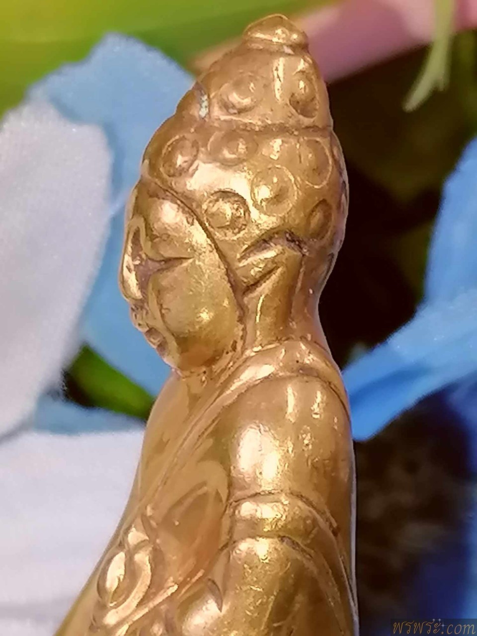 青銅鈴鐺，鈴鐺/特殊印花พระกริ่ง ปวเรศ สมบูรณ์พูนสุข  เนื้อสำริด สีทอง กริ่งดัง
