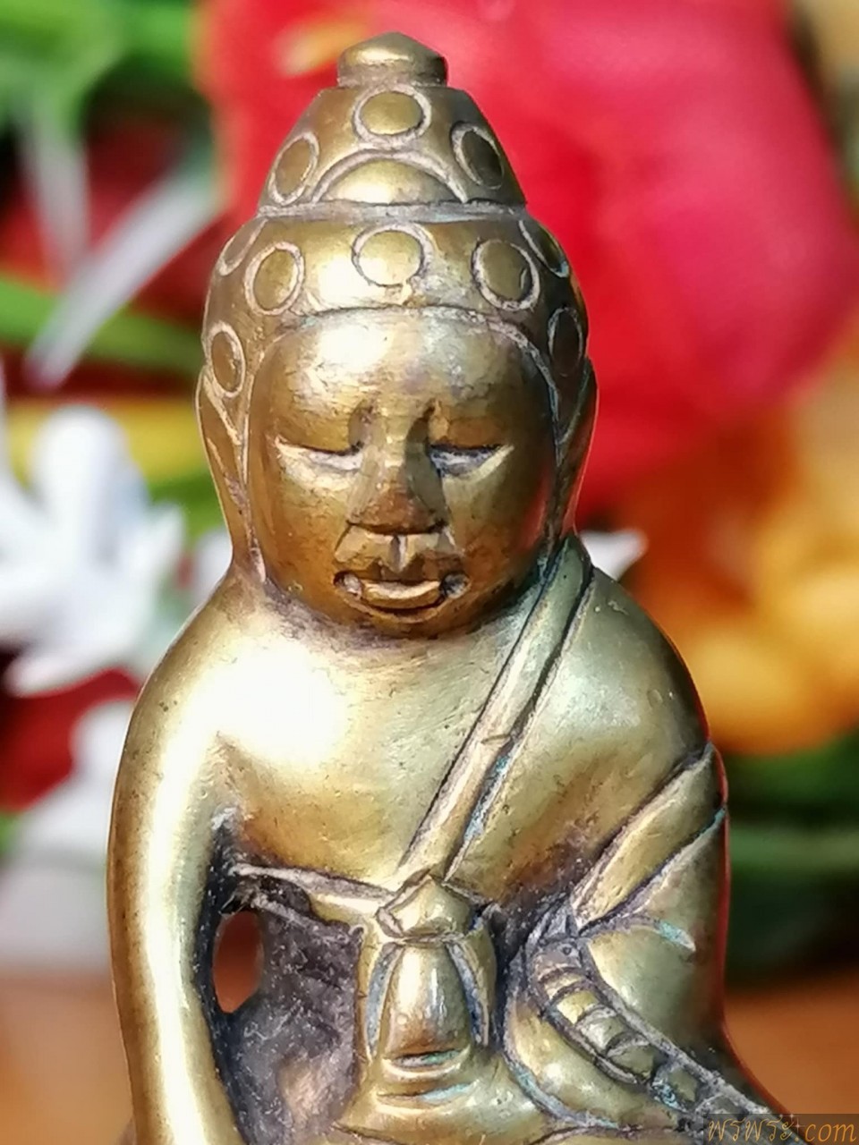 ส่ง จ พิษณุโลก//พระกริ่งปวเรศ๕โค๊ต เนื้อสำริด สีทอง กริ่งดัง