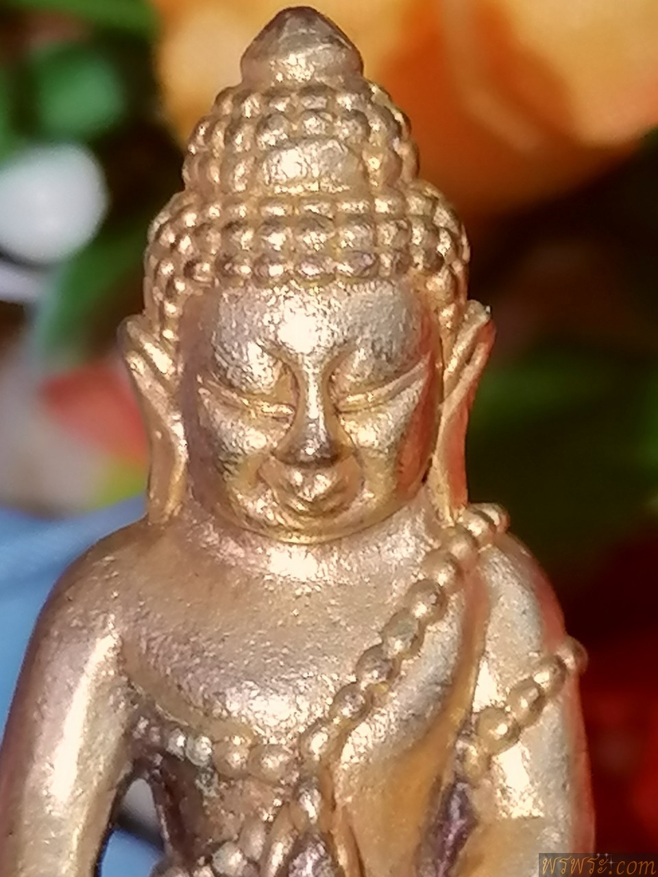 พระกริ่ง​ ใต้​ฐาน​มังกร​ เนื้อ​สัมฤทธิ์​ สีทอง​ กริ่ง​ดัง​