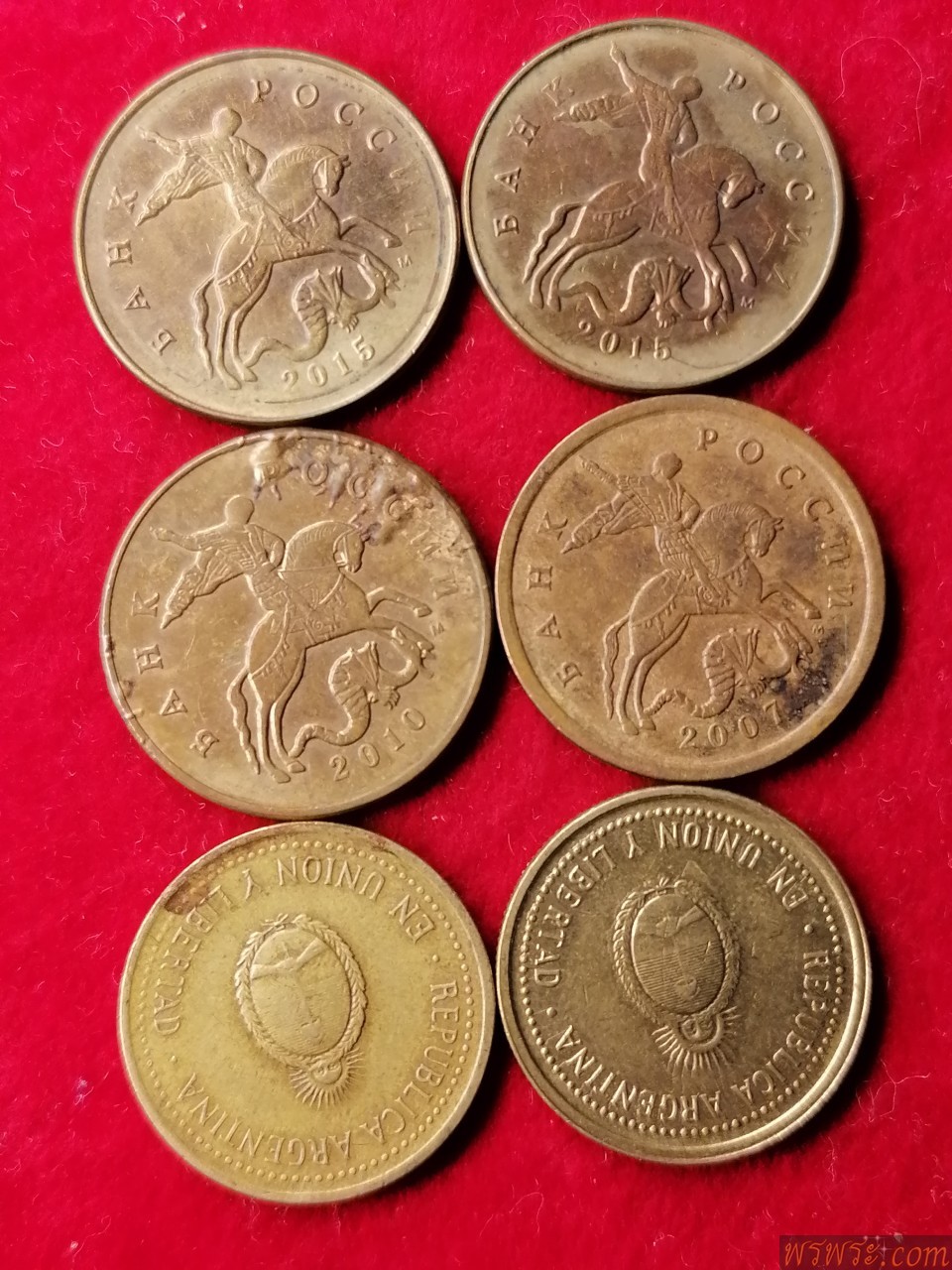 เหรียญ​50KONEEK/4เหรียญ​//10CENTAVOS//2 เหรียญ​//รวม6เหรียญ