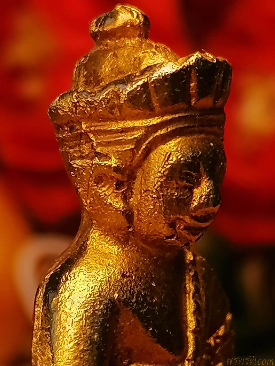 พระกริ่งปวเรศ ทรงจีน ฐานสูง เนื้อสัมฤทธิ์ เปียกทองคำแท้ผสมAU/GOLD6.09%+- กริ่งดัง//ใบตรวจสอบโลหะ  //พิมพ์นี้ พบ1องค์ ณ.วันที่30/09/2566