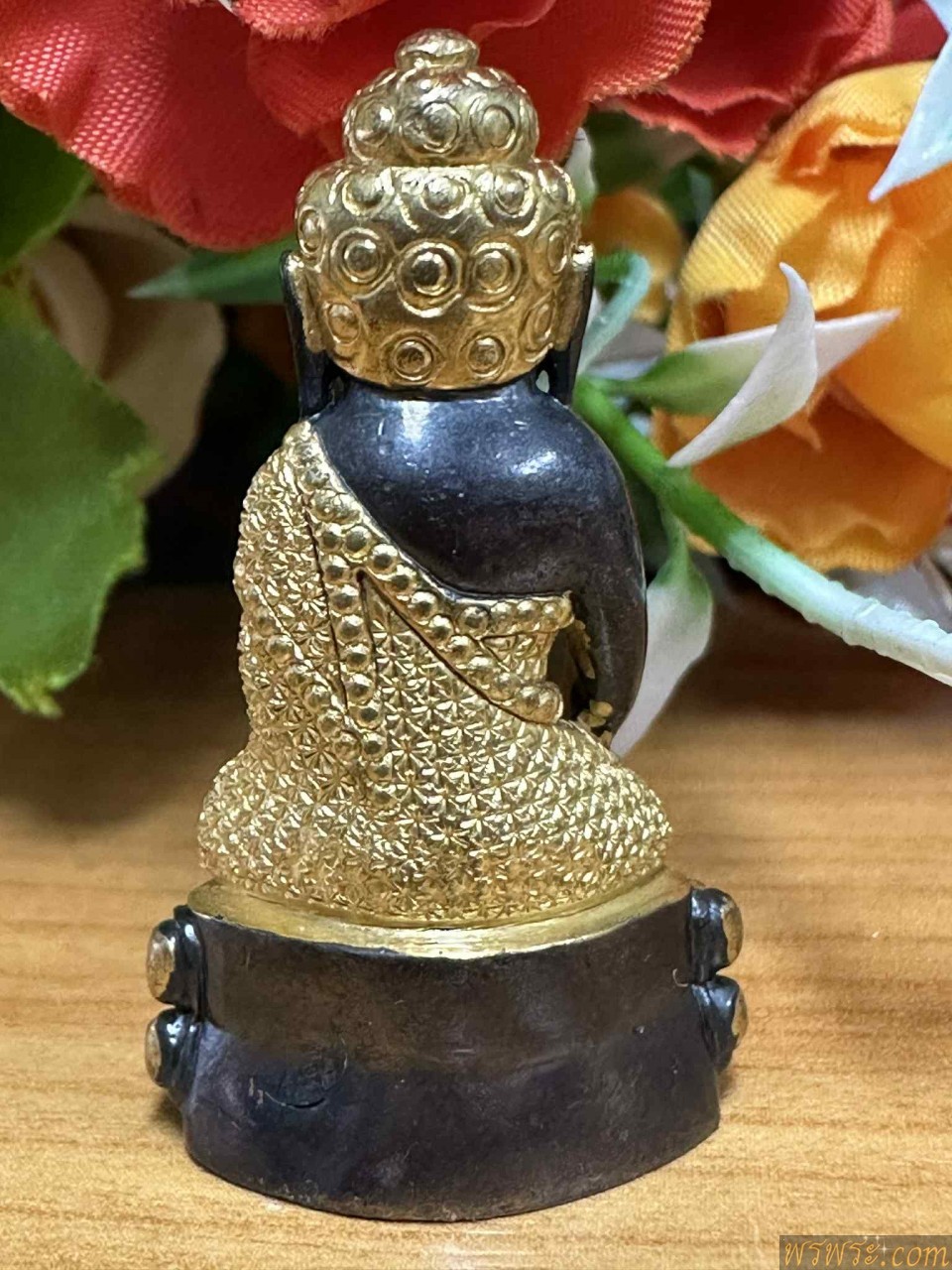 พระกริ่ง มังกรทอง ทาทอง เนื้อสำริด กริ่งดัง ใต้ฐาน เฮง เฮง เฮง