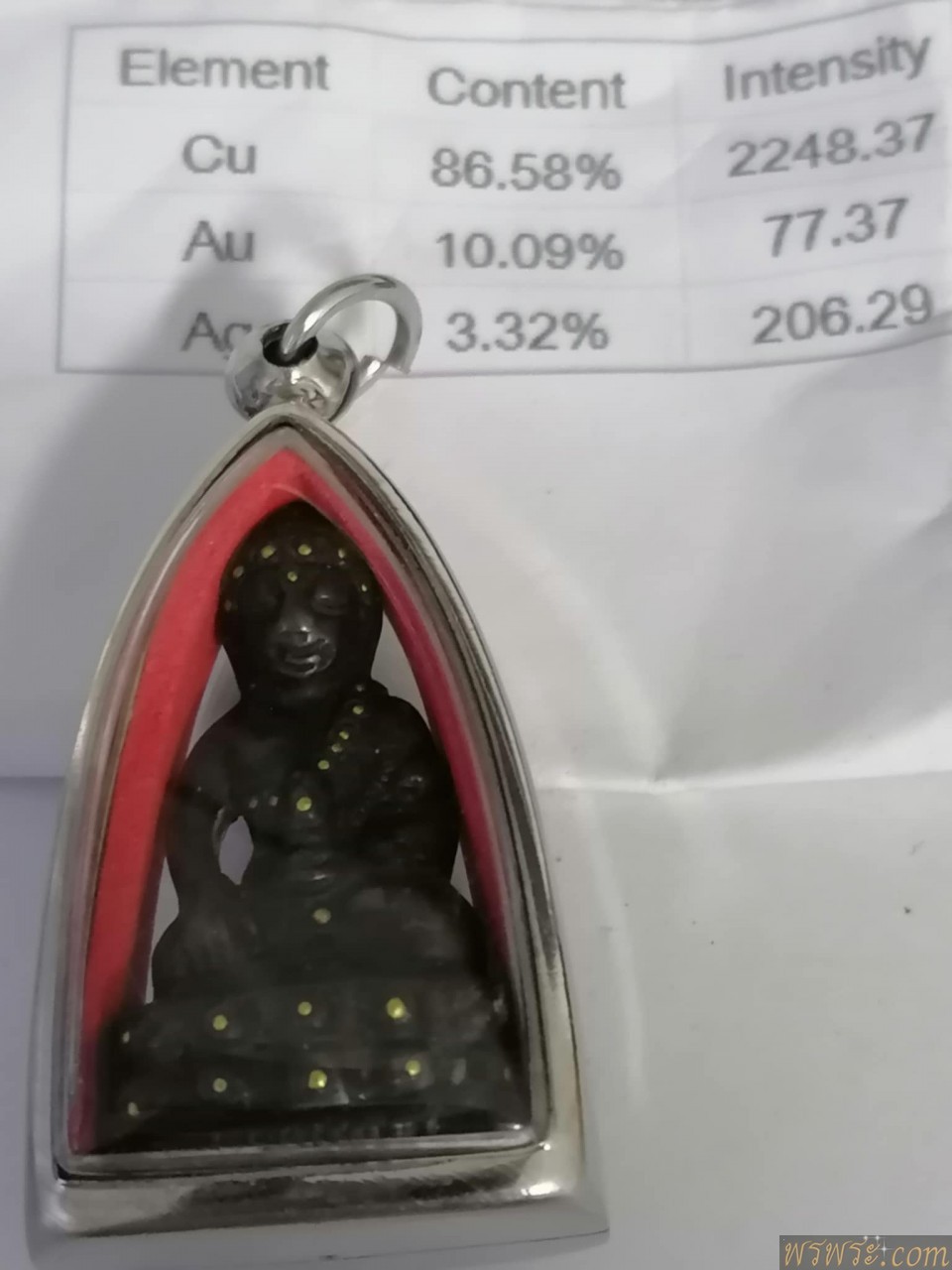 พระกริ่งปวเรศ หมุดทองคำ เนื้อสำริด กริ่งดัง//พิมพ์หายาก