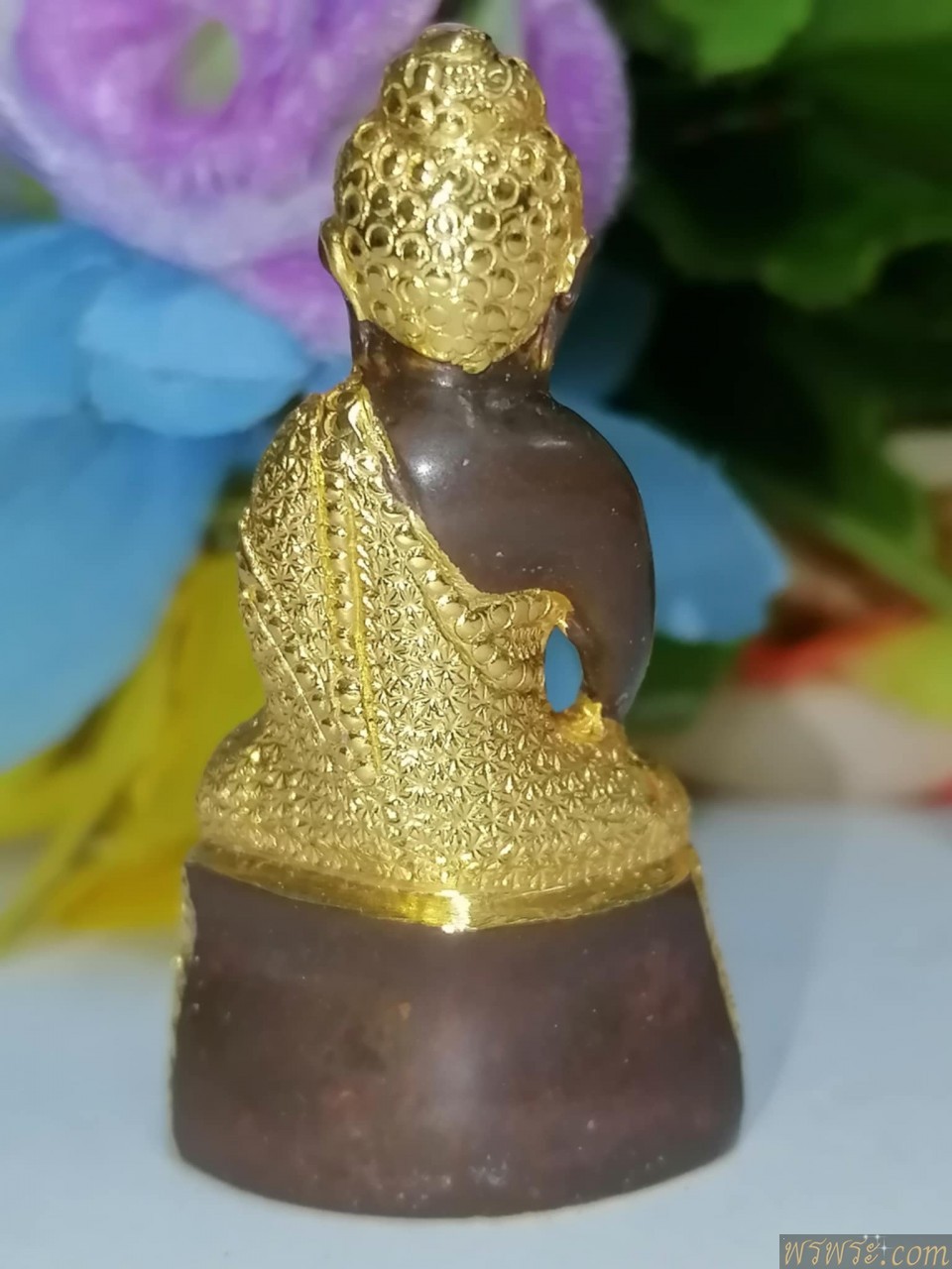 พระกริ่งปวเรศ ทาทองคำ เนื้อสำริด ใต้ฐาน อักษร จีนมงคล กริ่งดังพิมพ์นี้ พบ1องค์ ณ.วันที่22/12/2568