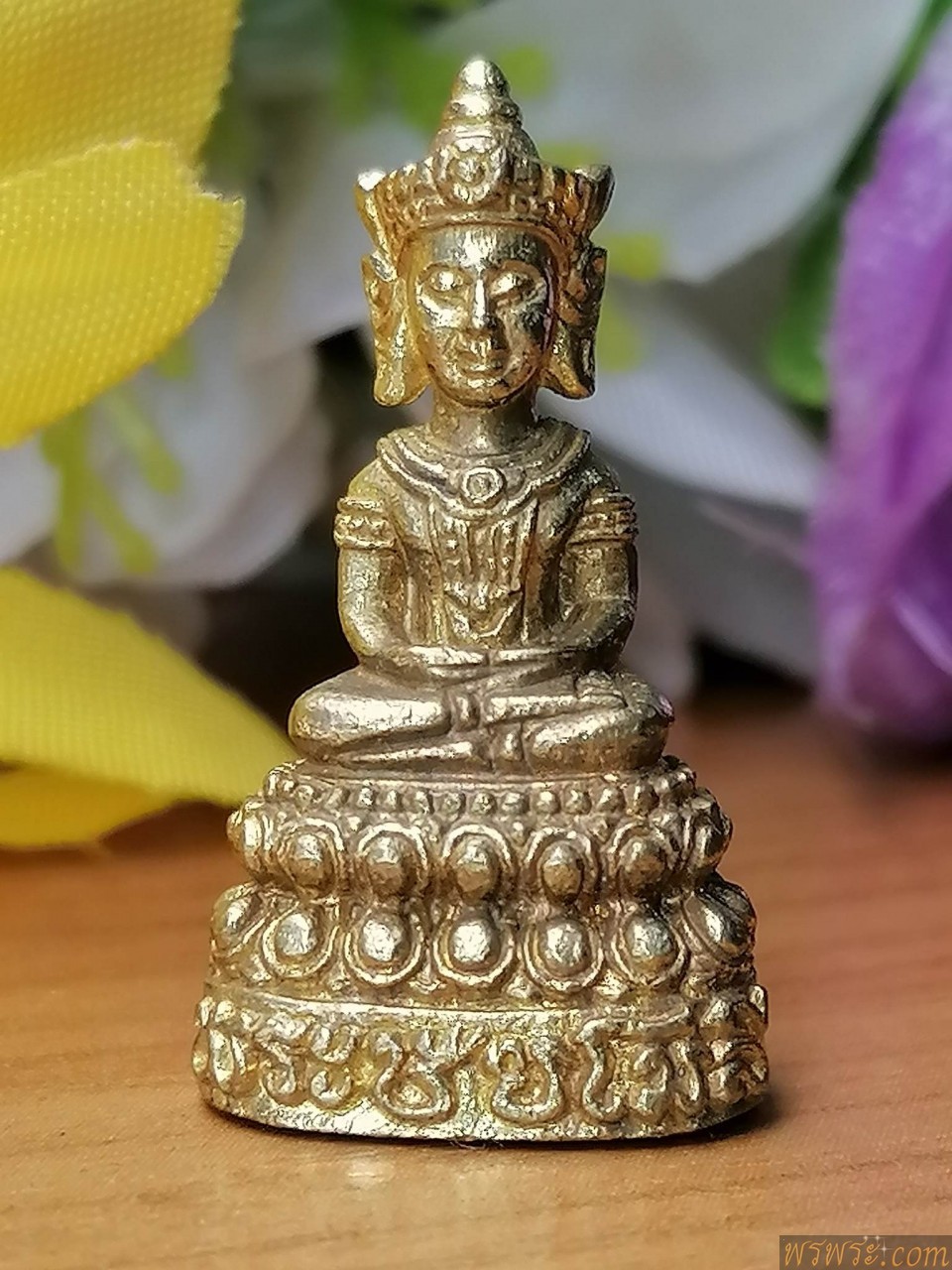 ปิด//พระชัยโมลี  ว.ท.ห.  ช.ม เนื้อสัมฤทธิ์สีทอง