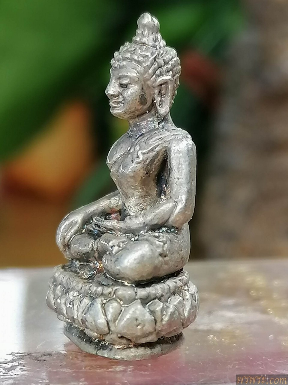 ปิด/หลวงปู่จัน พระกริ่งสิงห์หนึ่ง วัดพระธาตุหัวกว้าน จ.เชียงราย ๒๕๕๓ เนื้อโลหะออกเงิน กริ่งดังดี