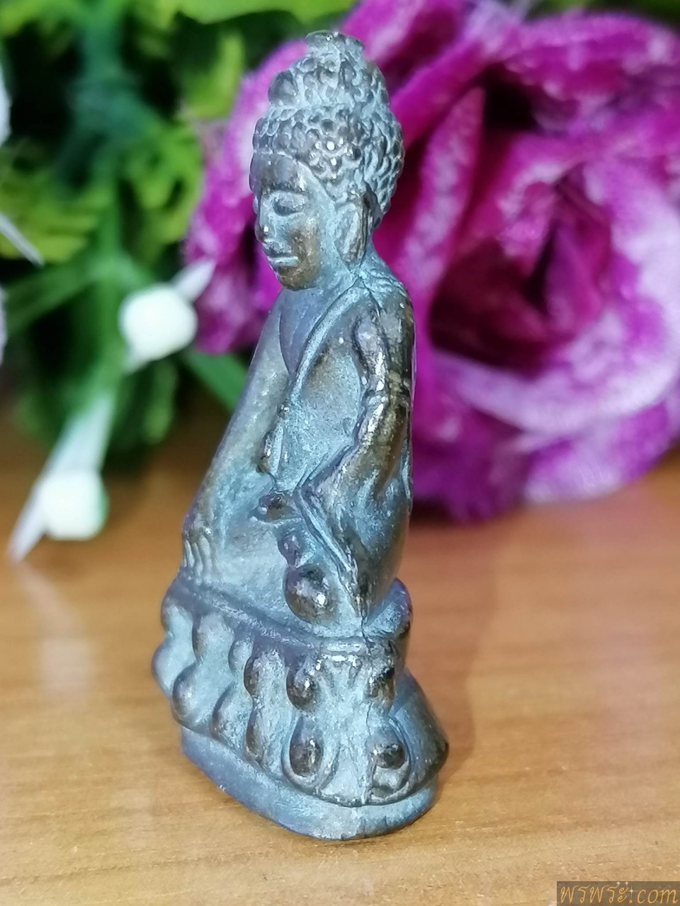 พระกริ่ง ว.ท.ญ.วัดทุ่งลาดหญ้า จ.กาญจนบุรี เนื้อสัมฤทธิ์ กริ่งดัง