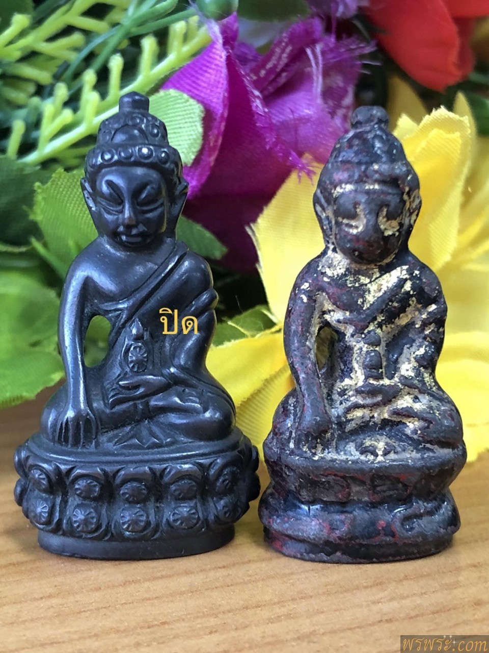 พระกริ่งปวเรศ เนื้อสัมฤทธิ์ กริ่งดัง ก่อนปี2500//2องค์//ปิดองค์ที่1