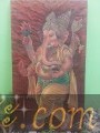 ภาพวาด พระพิฆเนศ บนพื้นผ้า(PHRA PHIKHNES PAINTING)size 55X100cm