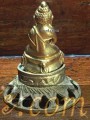 โชว์//พระกริ่งปวเรศ ฐานสูงฉลุ ปี2394 รุ่นที่1แบบที่2 มีฐาน ถอด2ชิ้น กริ่งดัง/ภาพแสงธรรมชาติ/ภาพใช้แสงPhra Kring Pawaret Buddha image, high base, openwork, year 1851, model 1, type 2, with 2 removable bases, ringing bell / natural light picture / light picture